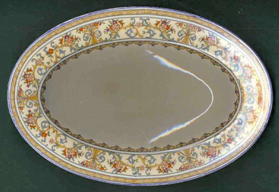 MYO37 14" Oval Serving Platter by Myott Staffordshire-1