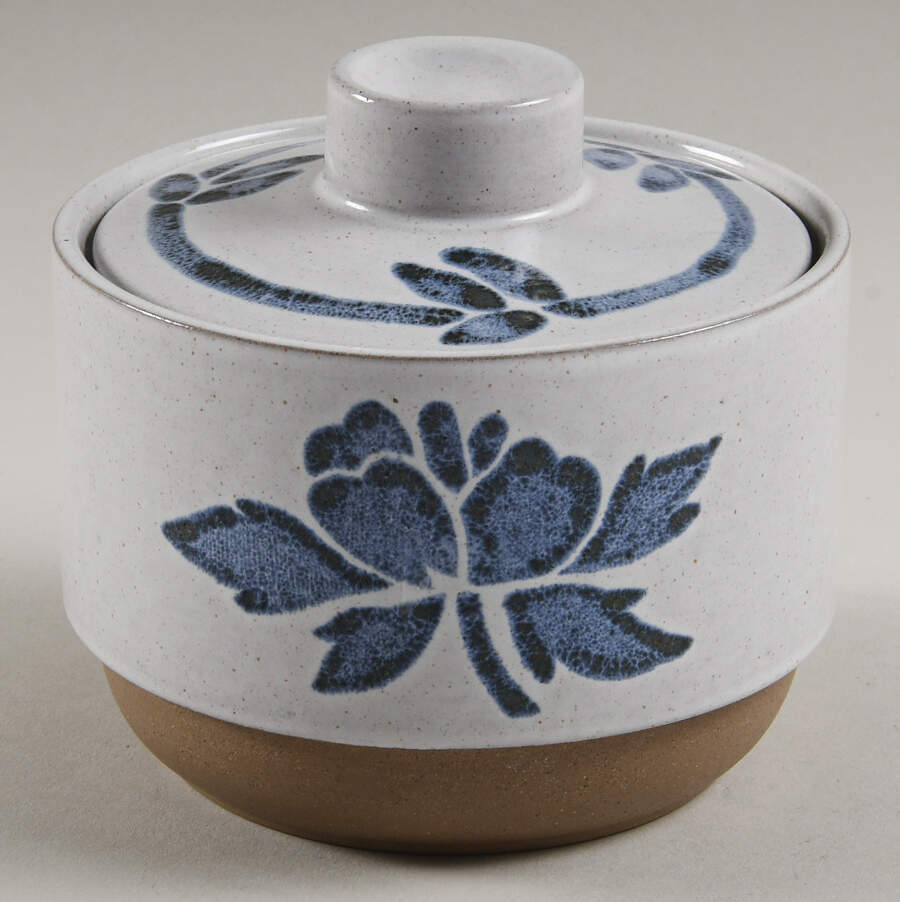 Blue Print (Japan) Sugar Bowl & Lid by W R Midwinter Ltd-1