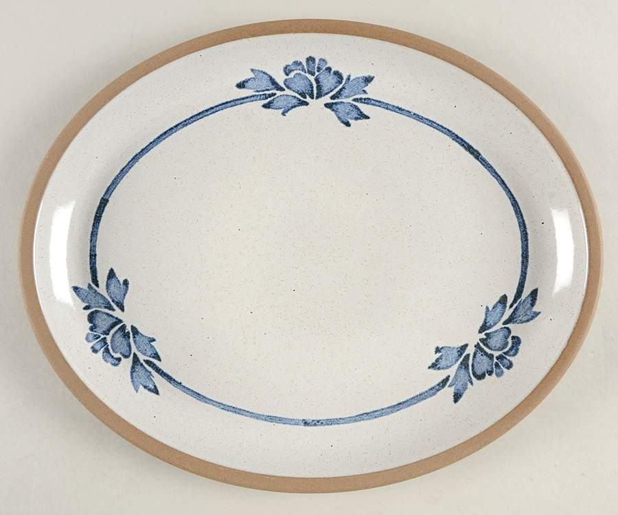 Blue Print (Japan) 11" Oval Serving Platter by W R Midwinter Ltd-1