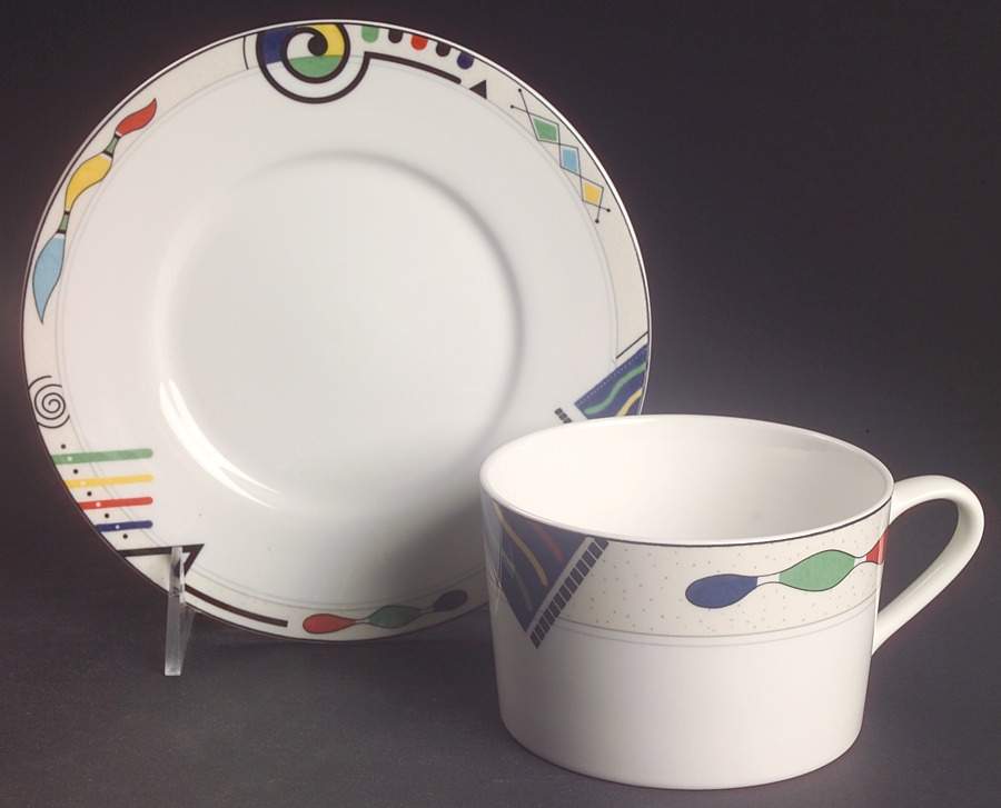Headline Breakfast Cup & Saucer Set by Mikasa-1