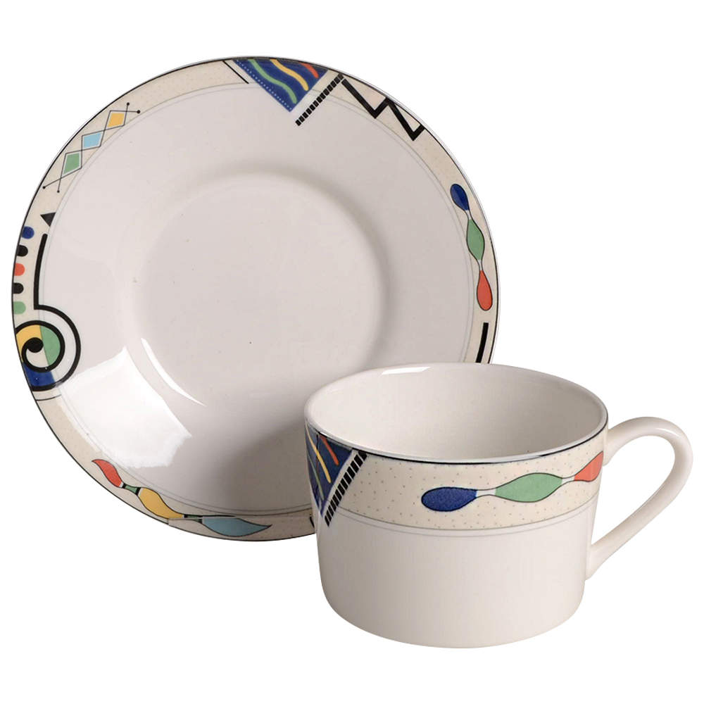 Headline Flat Cup & Saucer Set by Mikasa-1