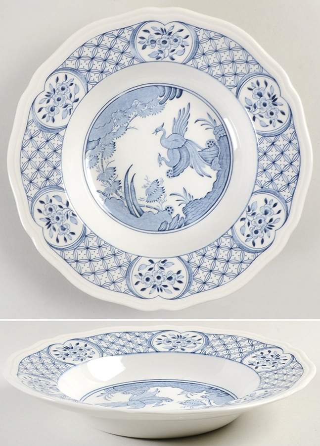 Old Chelsea Blue Rim Soup Bowl by Mason's-1
