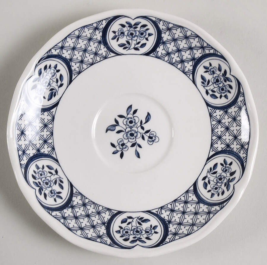 Old Chelsea Blue Saucer for Oversized Cup by Mason's-1