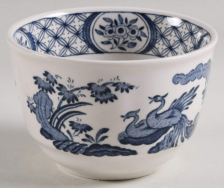 Old Chelsea Blue Open Rice/Sugar Bowl by Mason's-1