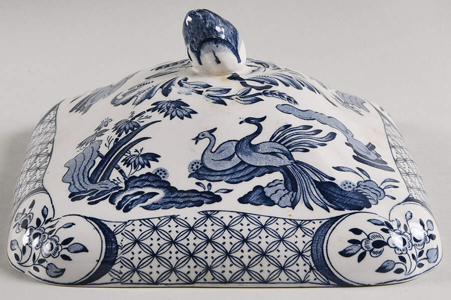 Old Chelsea Blue Lid for Square Vegetable by Mason's-1
