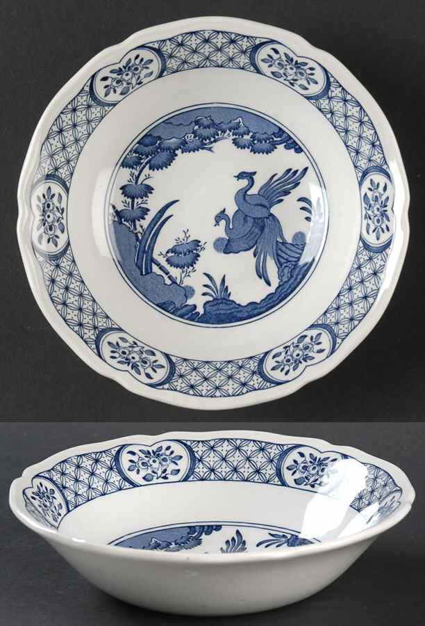 Old Chelsea Blue Coupe Cereal Bowl by Mason's-1