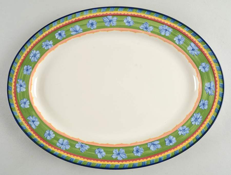 Seville 15" Oval Serving Platter by Mikasa-1
