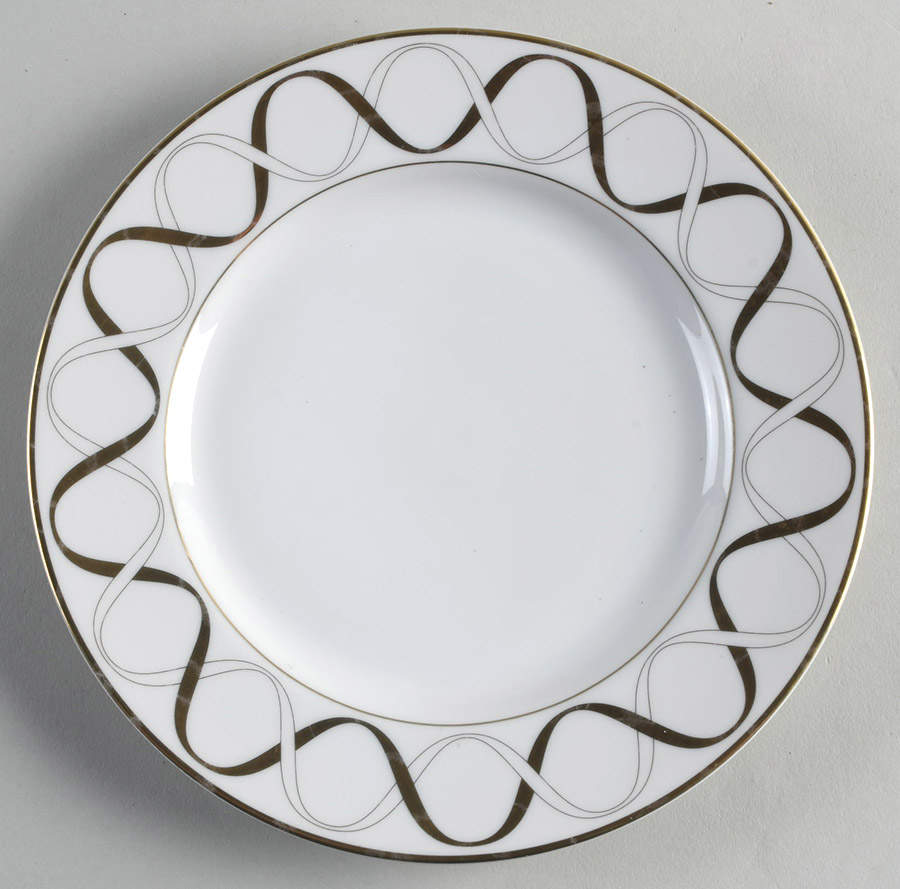 Golden Twist Salad Plate by Mikasa-1