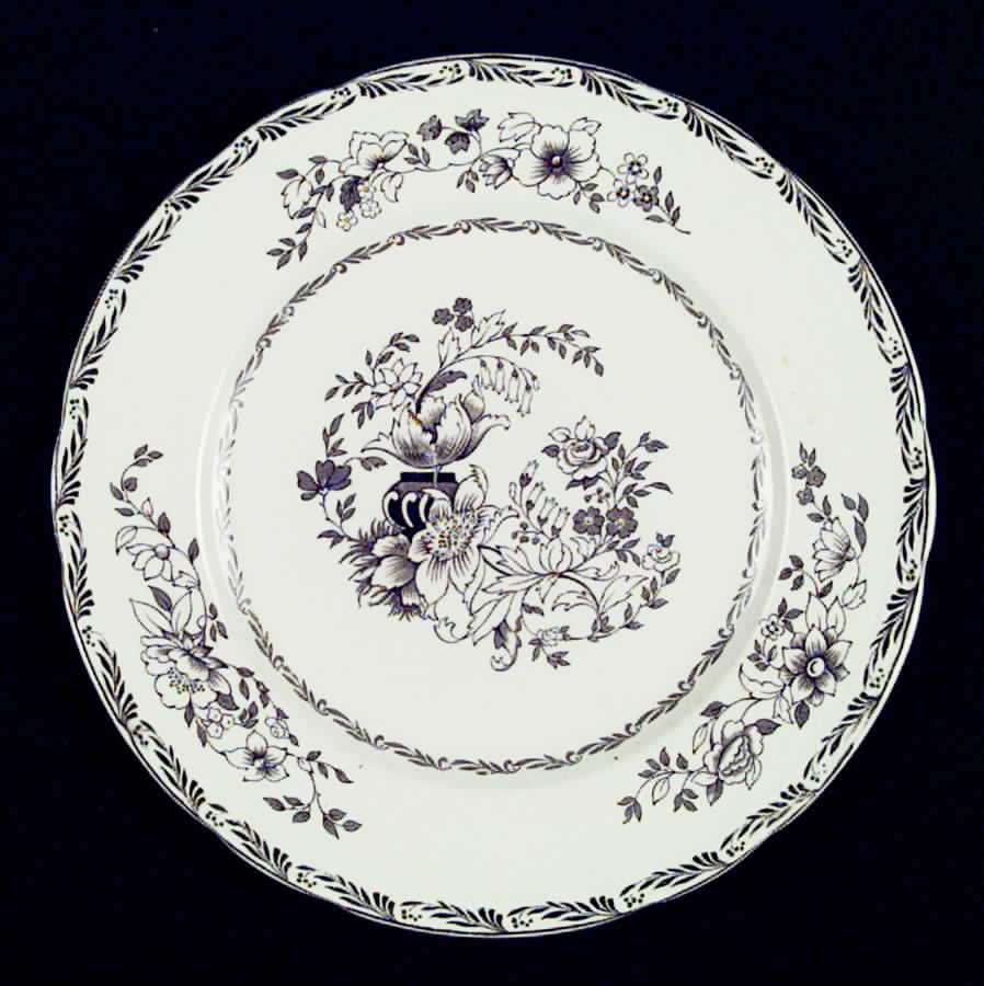 Jerome Brown Dinner Plate by Alfred Meakin-1