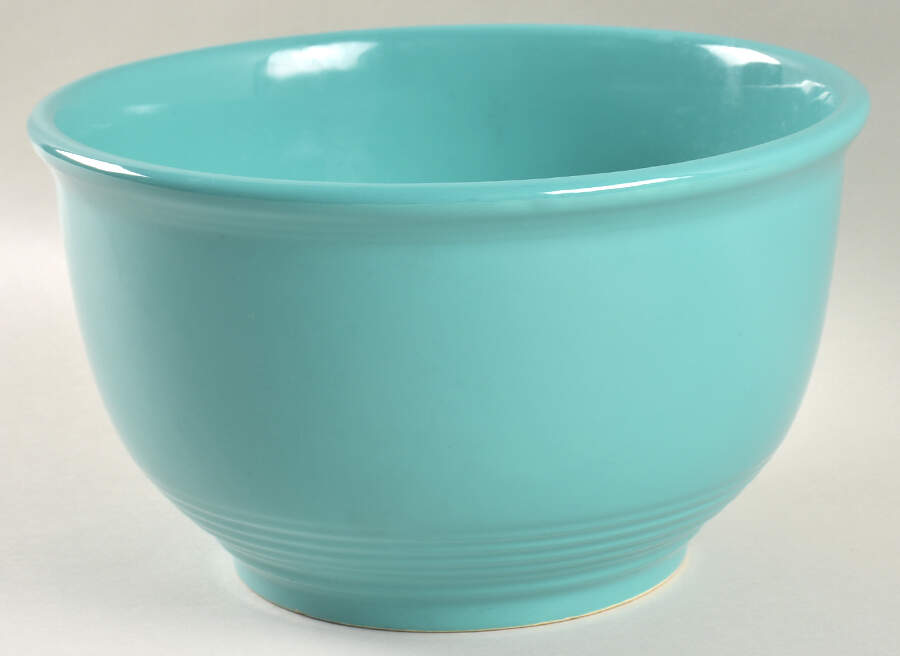 Color Connection Aqua 9" Mixing Bowl by Montgomery Ward-1