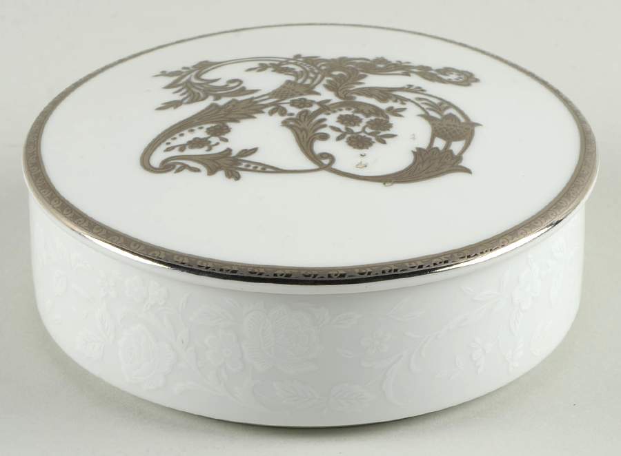 Silver Anniversary Round Box & Lid by Mikasa-1