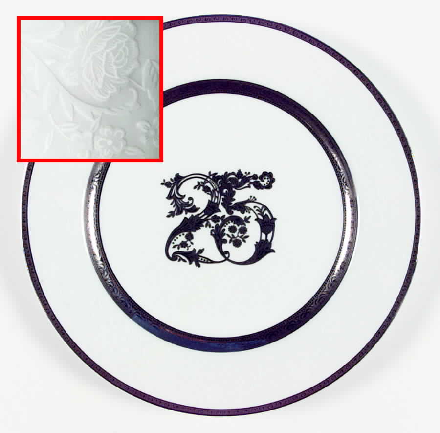 Silver Anniversary Dinner Plate by Mikasa-1