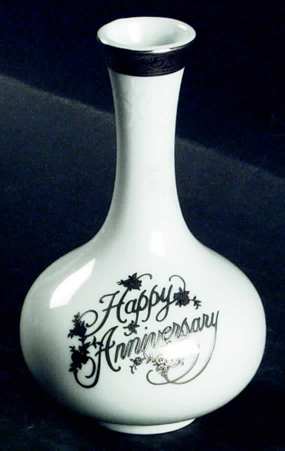 Silver Anniversary 5" Vase by Mikasa-1