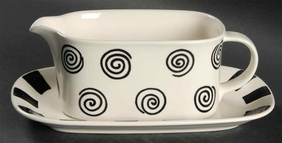 Ansonia Gravy Boat & Underplate by Mikasa-1