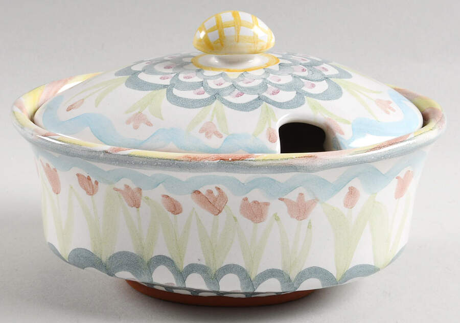 King Ferry Sauce Boat & Lid by MacKenzie-Childs-1