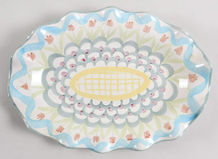 King Ferry 11" Oval Serving Platter by MacKenzie-Childs-1