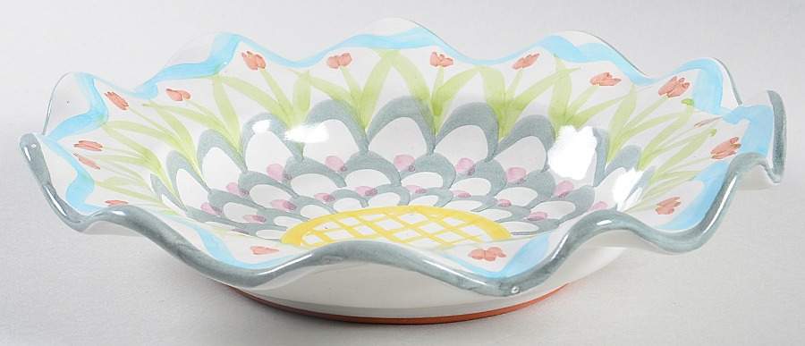 King Ferry 9" Round Fluted Dish by MacKenzie-Childs-1