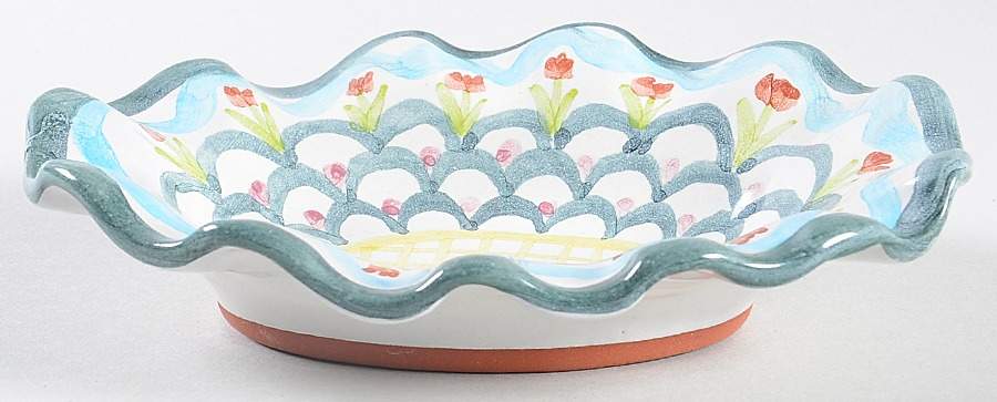 King Ferry 6" Oval Fluted Dish by MacKenzie-Childs-1