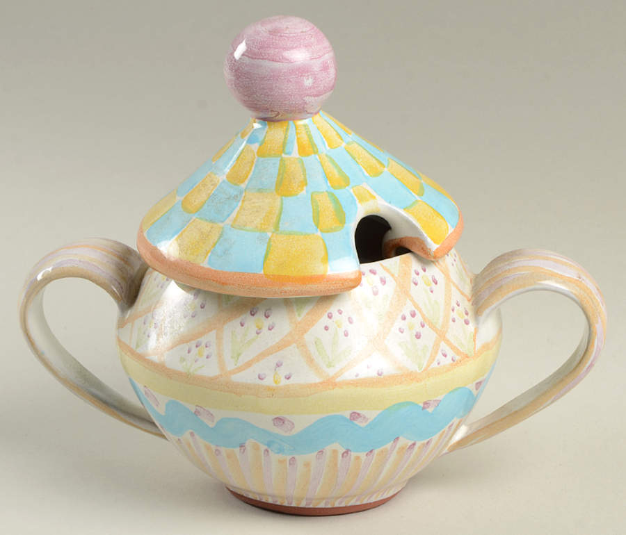 Summer Frock Sugar Bowl & Lid by MacKenzie-Childs-1