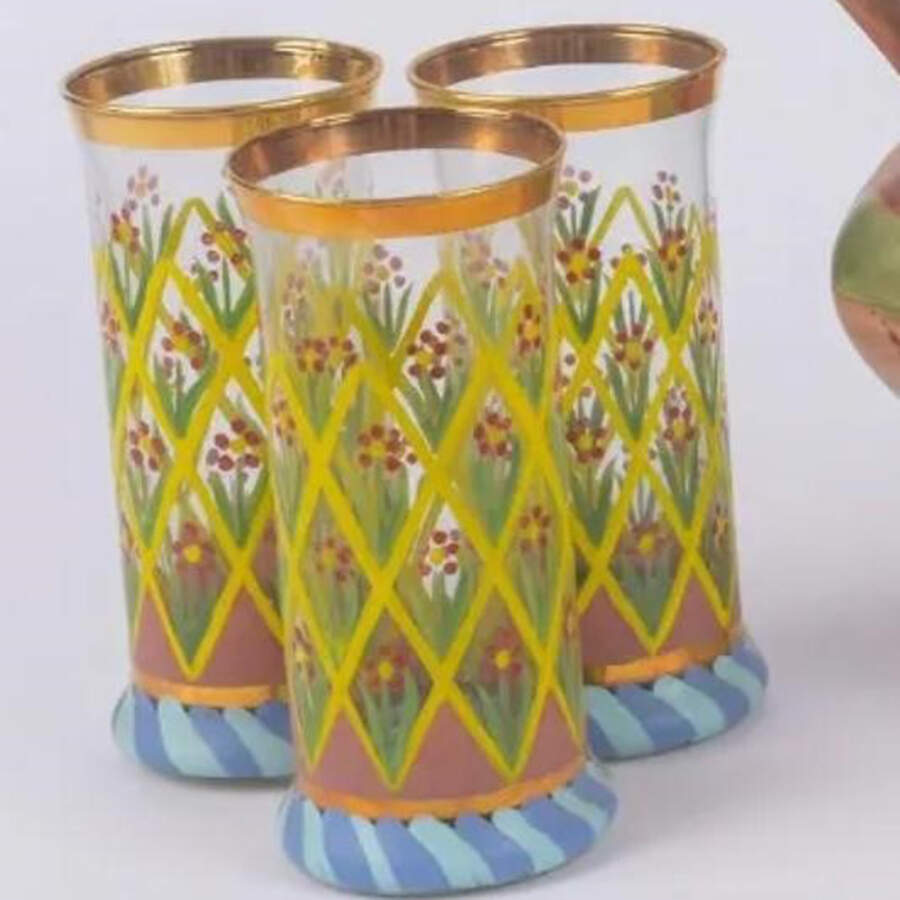 Summer Frock Glassware Highball by MacKenzie-Childs-1