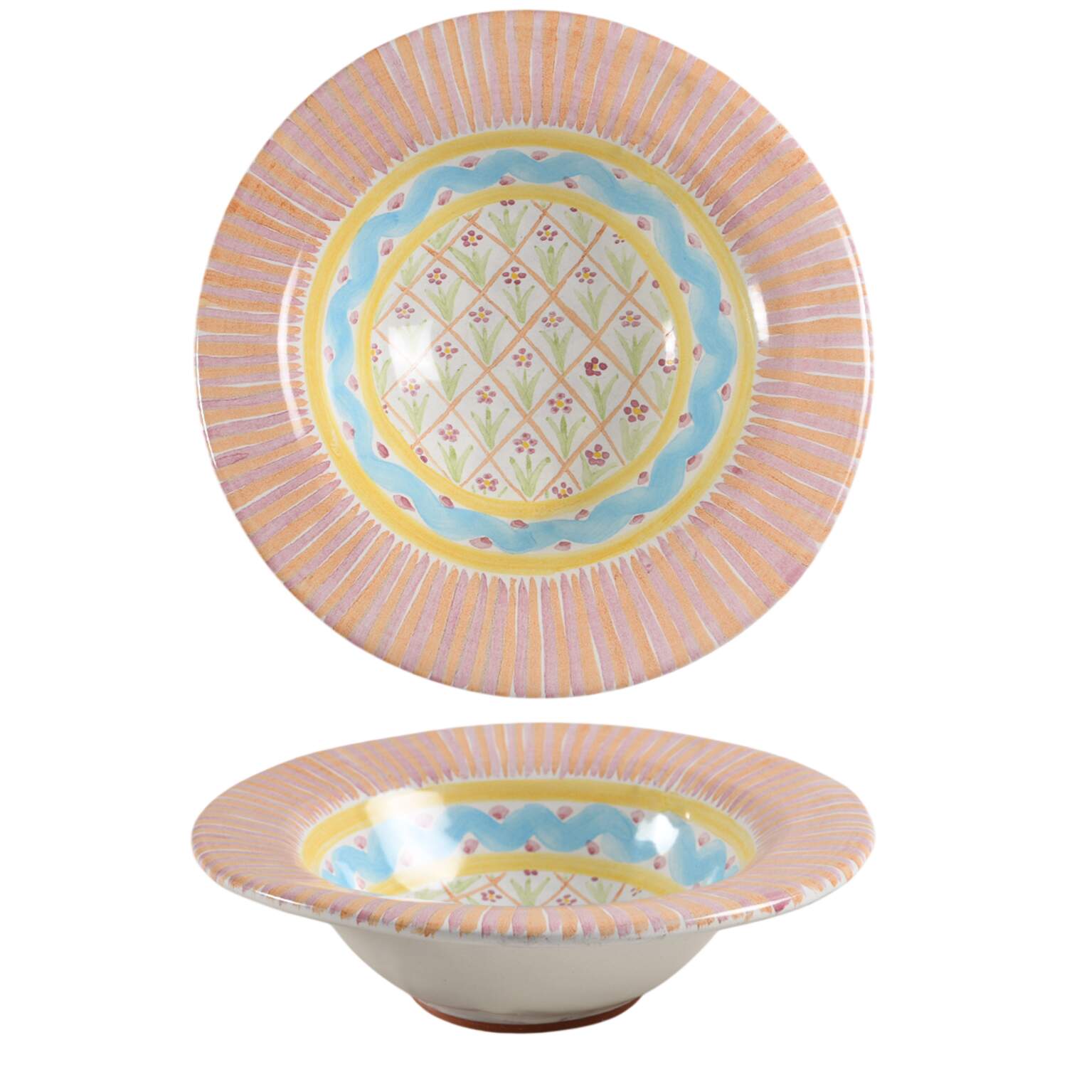 Summer Frock Rim Cereal Bowl by MacKenzie-Childs-1
