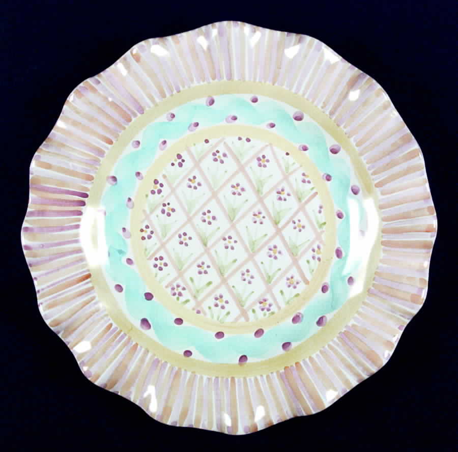 Summer Frock Luncheon Plate by MacKenzie-Childs-1