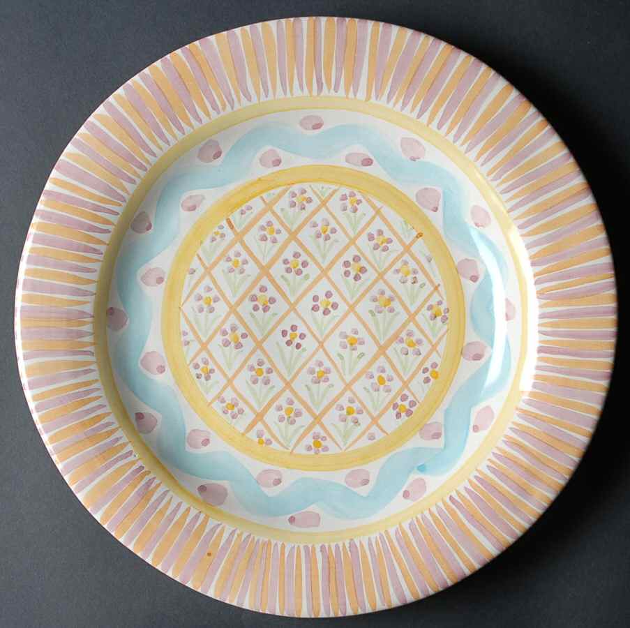 Summer Frock Dinner Plate by MacKenzie-Childs-1