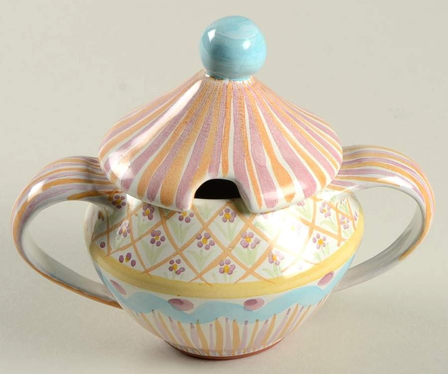 Summer Frock Sugar Bowl & Lid by MacKenzie-Childs-1