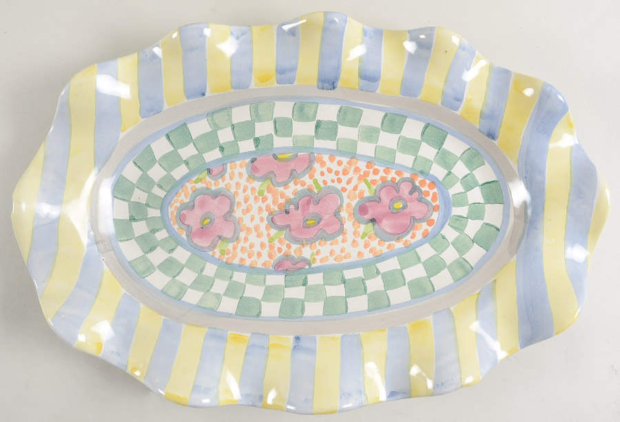 Myrtle 16" Oval Serving Platter by MacKenzie-Childs-1