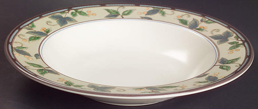 Garden Ivy Large Rim Soup Bowl by Mikasa-1
