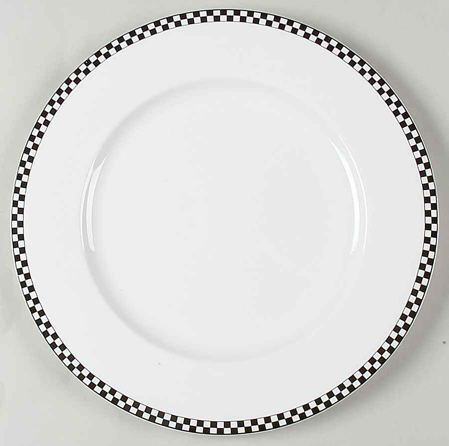 Vassar Black 12" Chop Plate (Round Platter) by Mikasa-1