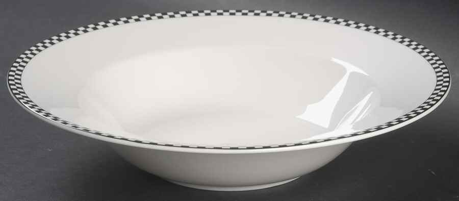 Vassar Black 10" Round Vegetable Bowl by Mikasa-1