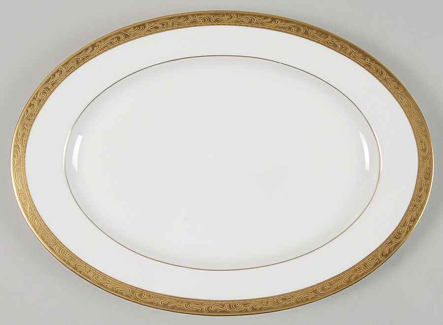 Crown Jewel 12" Oval Serving Platter by Mikasa-1