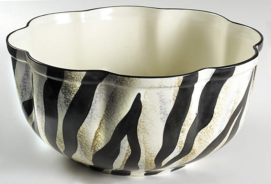 Safari Scalloped Serving Bowl by Mikasa-1