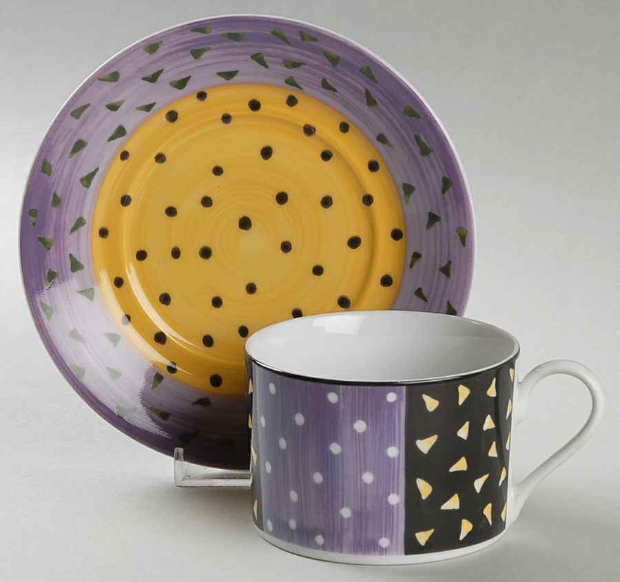 Bistro Flat Cup & Saucer Set by Mikasa-1
