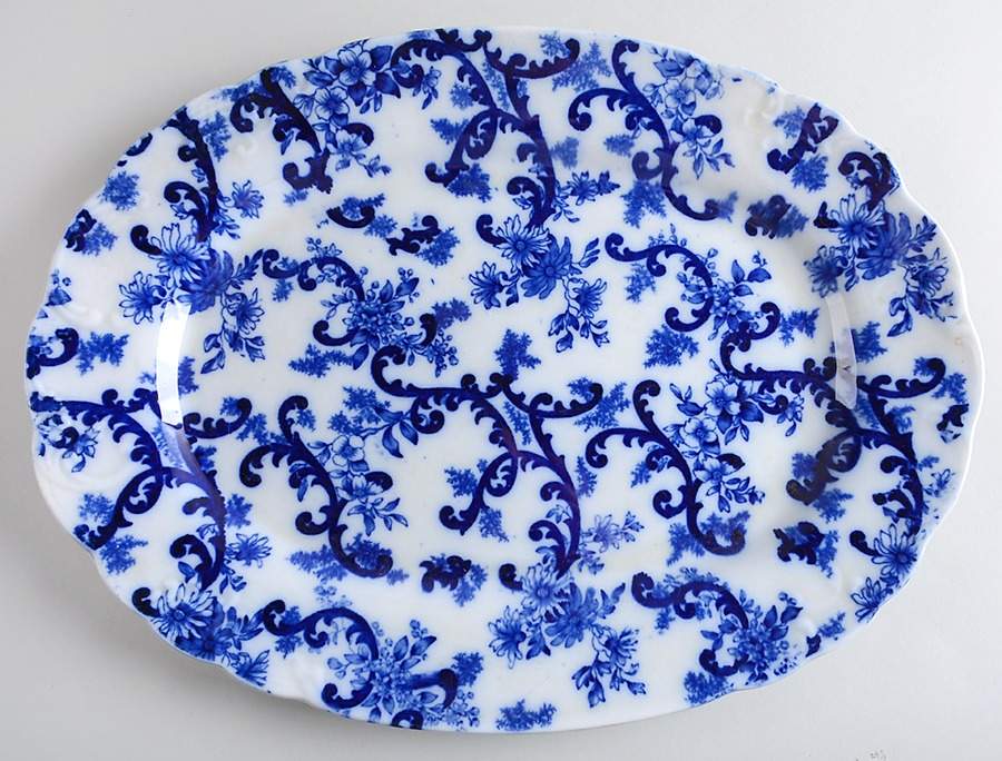Paisley 15" Oval Serving Platter by Mercer-1