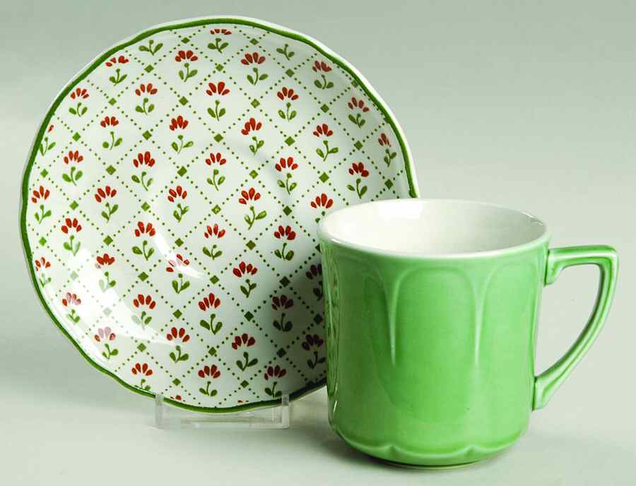 Montpellier Flat Cup & Saucer Set by J & G Meakin-1