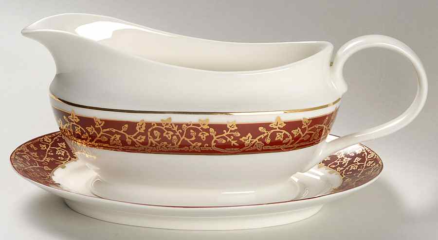Victorian Vine Gravy Boat & Underplate by MPD-1