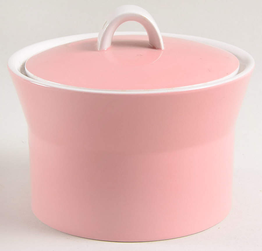 Duplex Pink Sugar Bowl & Lid by Mikasa-1