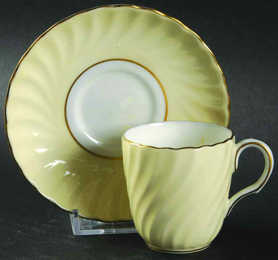 S392 Flat Demitasse Cup & Saucer Set by Minton-1