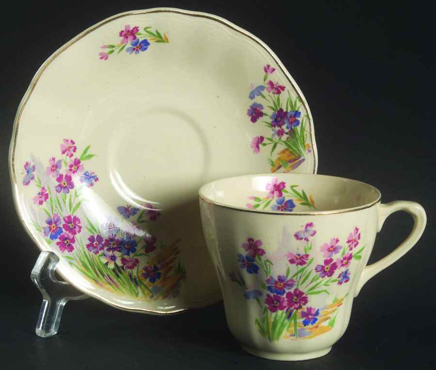 MEK58 Flat Cup & Saucer Set by J & G Meakin-1