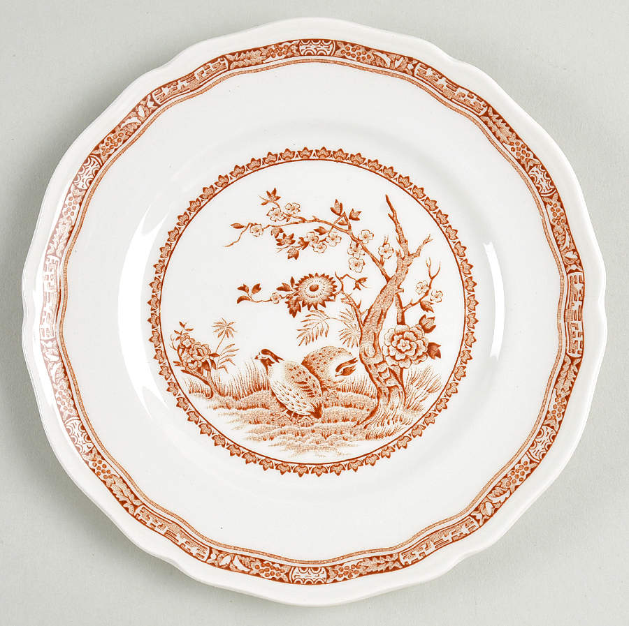 Quail Brown Bread & Butter Plate by Mason's-1
