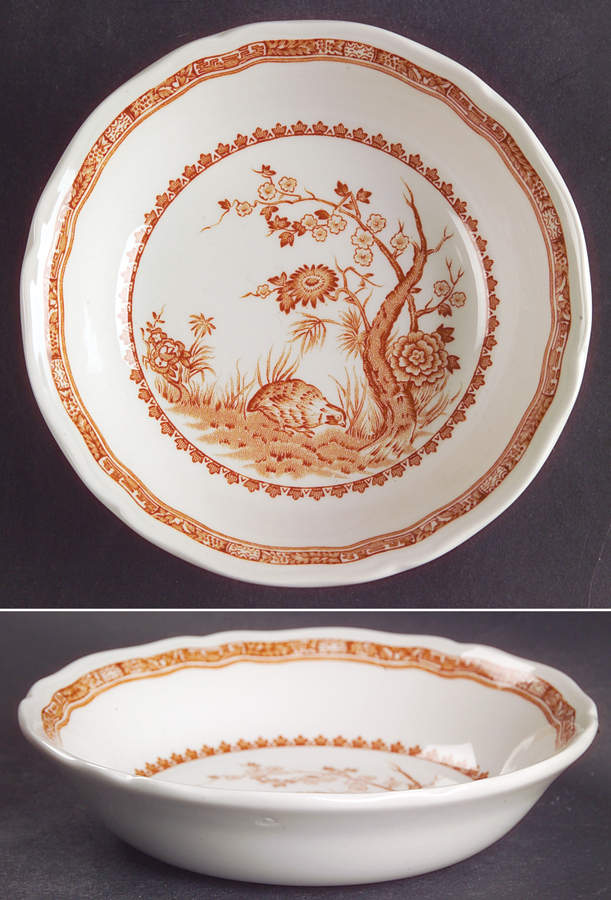 Quail Brown Fruit/Dessert (Sauce) Bowl by Mason's-1