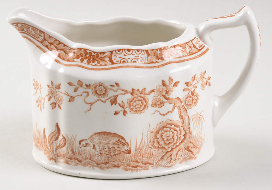 Quail Brown Oversize Creamer by Mason's-1