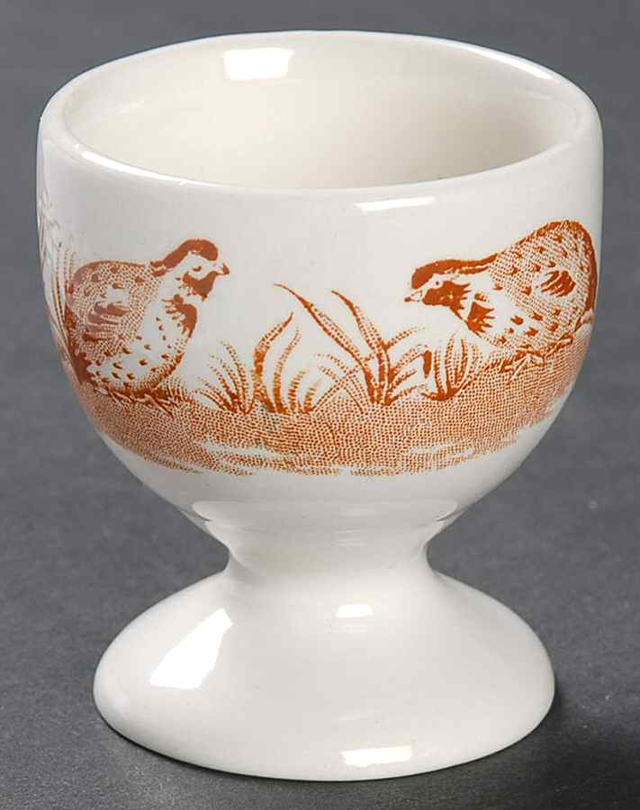 Quail Brown Single Egg Cup by Mason's-1