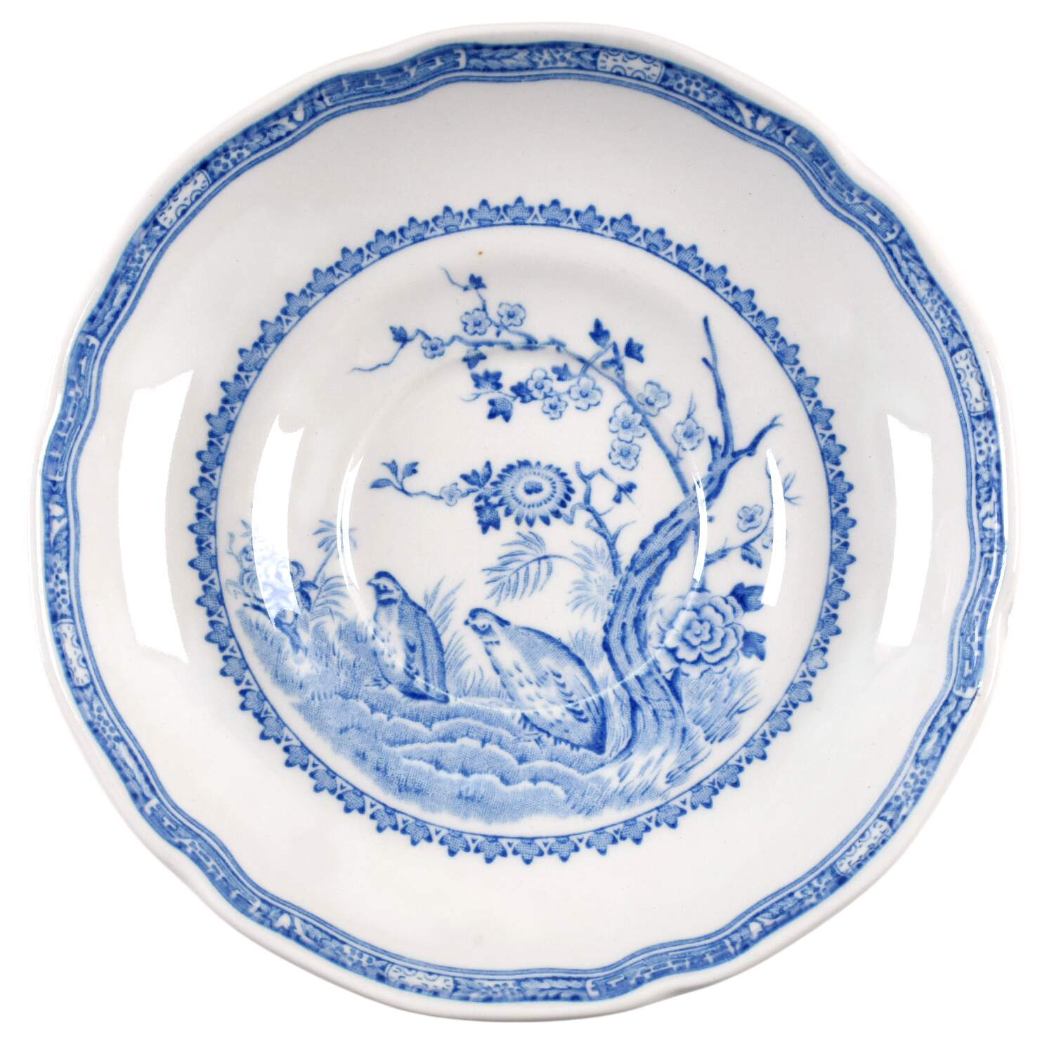 Quail Blue Saucer by Mason's-1