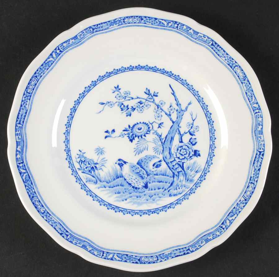 Quail Blue Bread & Butter Plate by Mason's-1