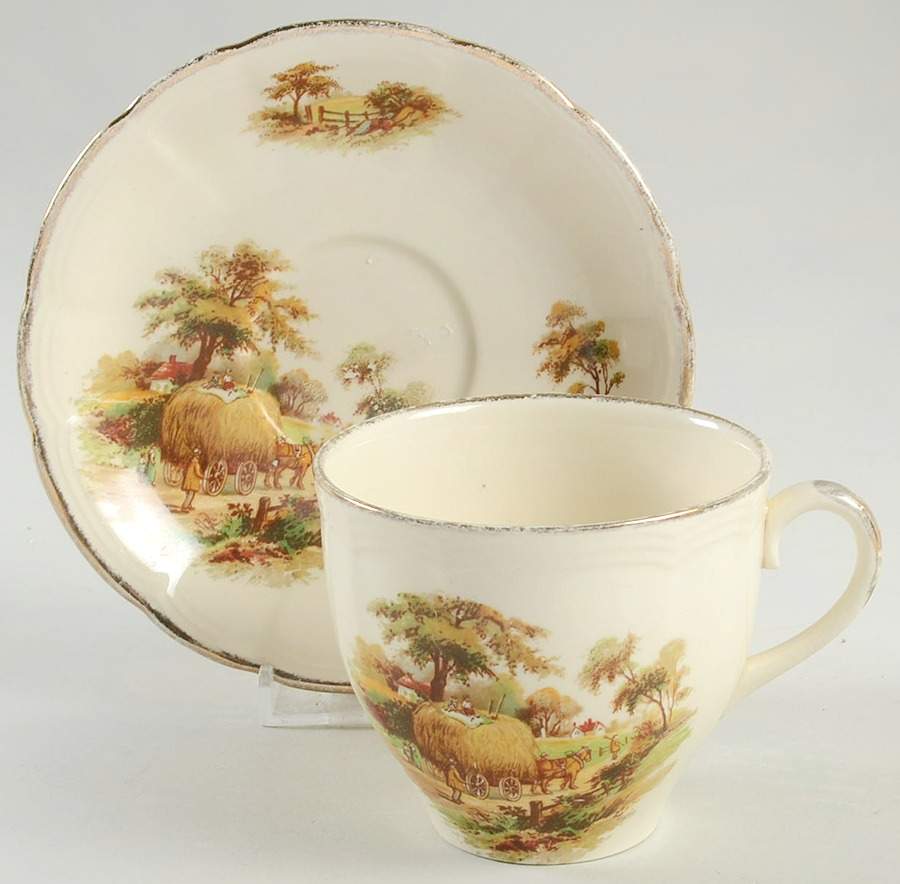 MEA64 Oversized Cup & Saucer Set by Alfred Meakin-1