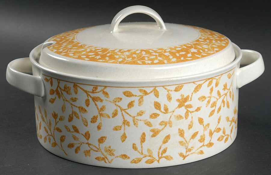 Ardsley Yellow Tureen &  Lid by Mikasa-1
