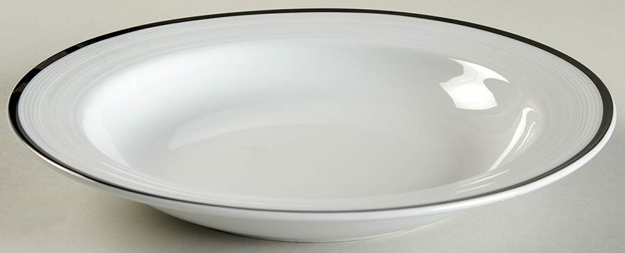 Ebony Circle Large Rim Soup Bowl by Mikasa-1